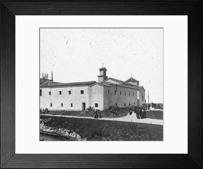 Framed Print : Chicago Worlds Fair - Convent of La Rabida Framed Print : Chicago Worlds Fair - Convent of La Rabida