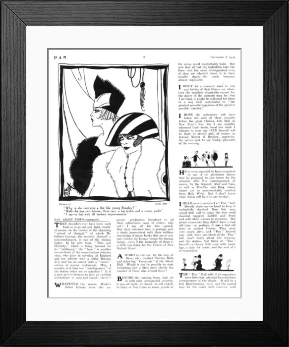 Framed Print : Magazine illustrations by Dolly Tree Framed Print : Magazine illustrations by Dolly Tree
