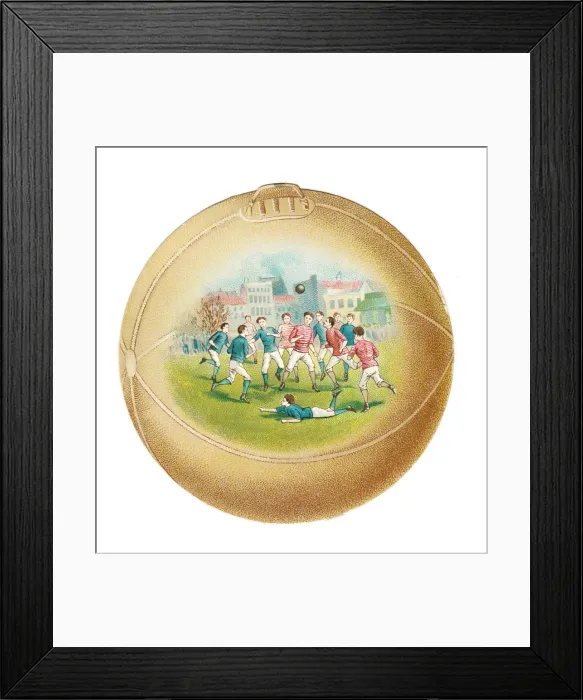 Framed Print : Greetings card in the shape of a ball Framed Print : Greetings card in the shape of a ball