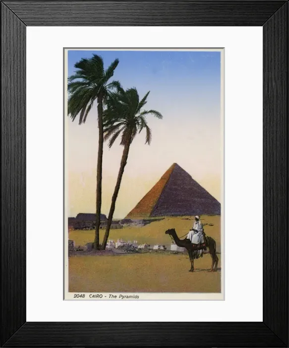 Framed Print : The Pyramids of Giza, Cairo, Egypt Framed Print : The Pyramids of Giza, Cairo, Egypt