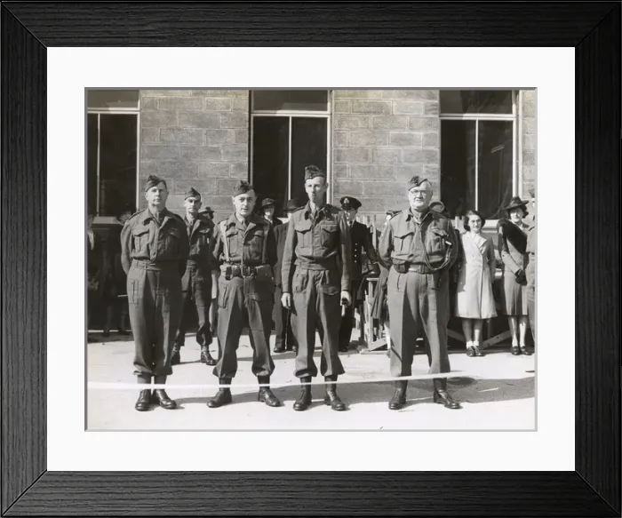 Framed Print : Soldiers and civilians, Braunschweig, Germany Framed Print : Soldiers and civilians, Braunschweig, Germany