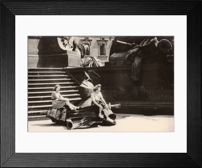 Framed Print : Two women in the Russian zone, Berlin, Germany Framed Print : Two women in the Russian zone, Berlin, Germany