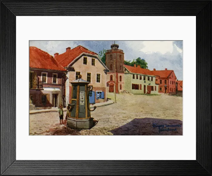 Framed Print : The Marketplace - Kandava - Latvia Framed Print : The Marketplace - Kandava - Latvia