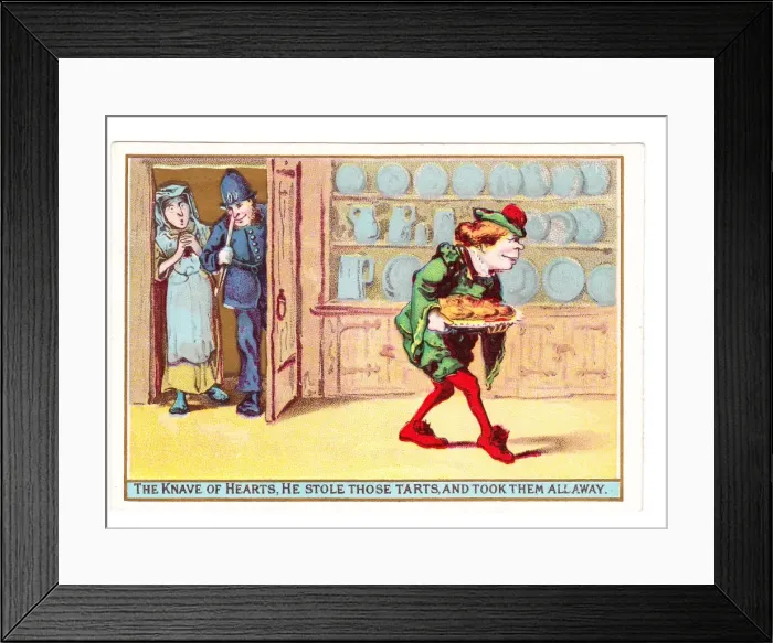 Framed Print : The Knave of Hearts, He Stole Those Tarts Framed Print : The Knave of Hearts, He Stole Those Tarts