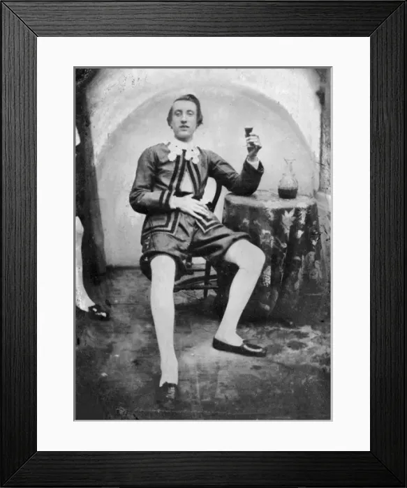 Framed Print : Young man in historical costume