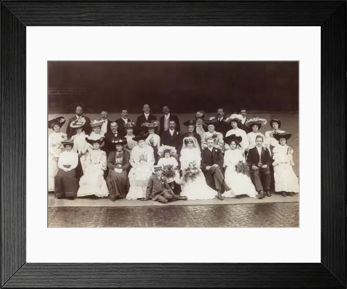 Framed Print : Wedding group photo Framed Print : Wedding group photo