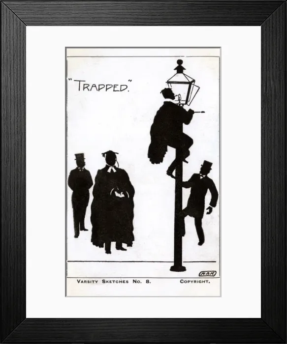 Framed Print : Varsity Sketches - Trapped - Caught by the Master Framed Print : Varsity Sketches - Trapped - Caught by the Master