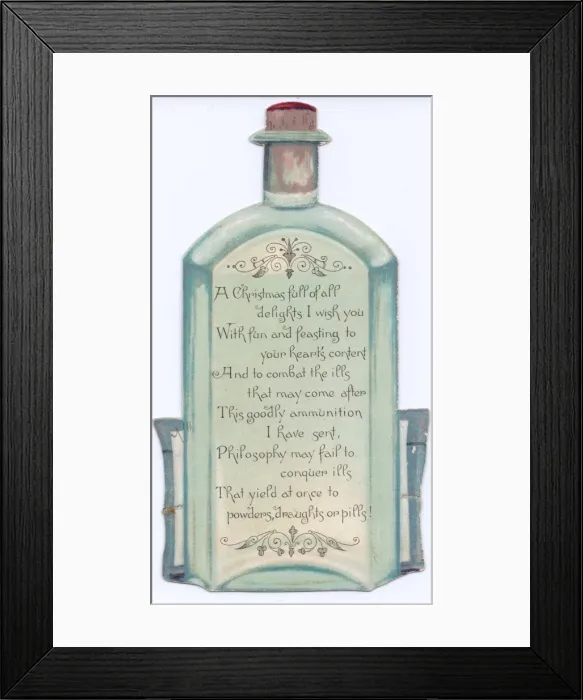 Framed Print : Christmas card in the shape of medicines Framed Print : Christmas card in the shape of medicines