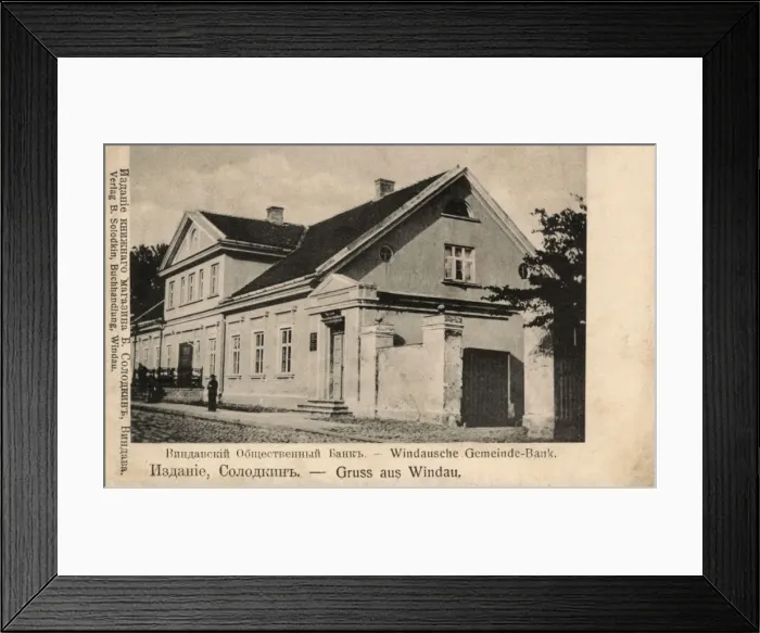 Framed Print : Latvia - Ventspils - The Town Bank Framed Print : Latvia - Ventspils - The Town Bank