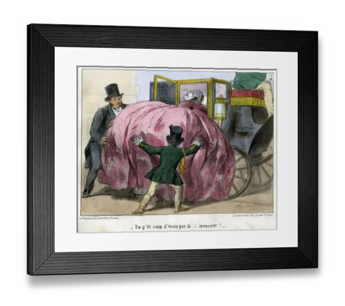 Framed Print : Modes Pour Rire by Charles Vernier Framed Print : Modes Pour Rire by Charles Vernier