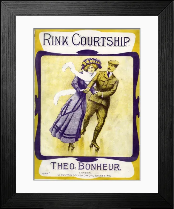 Framed Print : Music cover, Rink Courtship Framed Print : Music cover, Rink Courtship