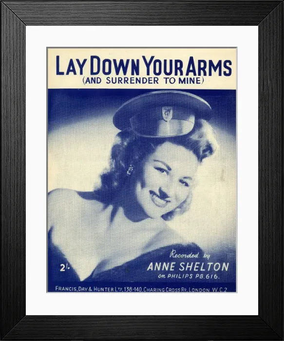 Framed Print : Music cover, Lay Down Your Arms, Anne Shelton Framed Print : Music cover, Lay Down Your Arms, Anne Shelton