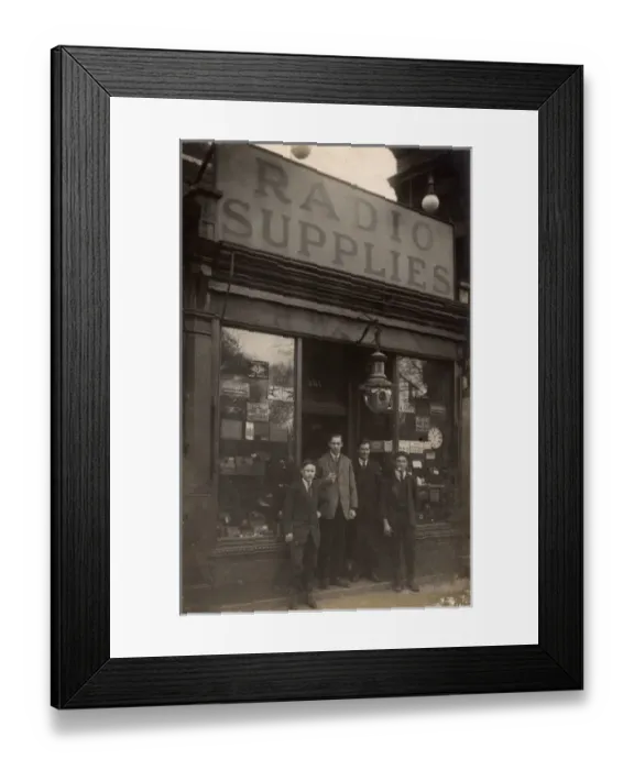 Framed Print : Radio supplies shop Framed Print : Radio supplies shop