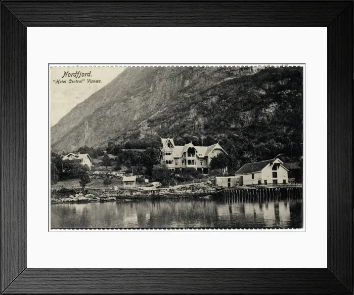 Framed Print : Nordfjord, Norway - Hotel Central Visnas Framed Print : Nordfjord, Norway - Hotel Central Visnas