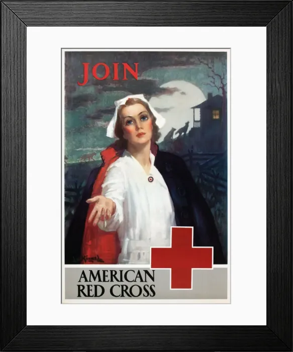 Framed Print : WW1 poster, Red Cross recruitment Framed Print : WW1 poster, Red Cross recruitment
