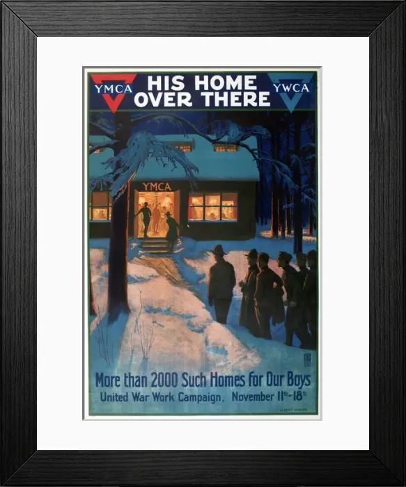 Framed Print : WW1 poster, YMCA and YWCA Framed Print : WW1 poster, YMCA and YWCA