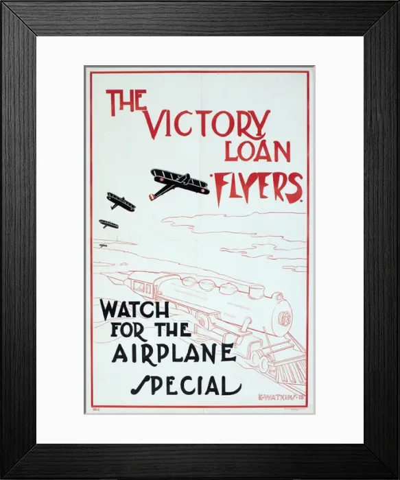 Framed Print : Postwar poster, The Victory Loan Flyers Framed Print : Postwar poster, The Victory Loan Flyers