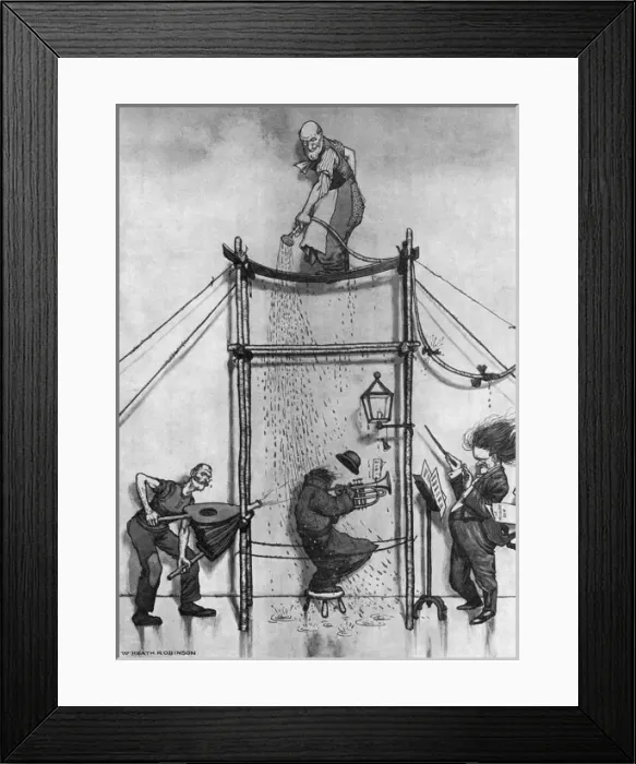 Framed Print : Christmas Preparations - In Heath Robinsonland Framed Print : Christmas Preparations - In Heath Robinsonland