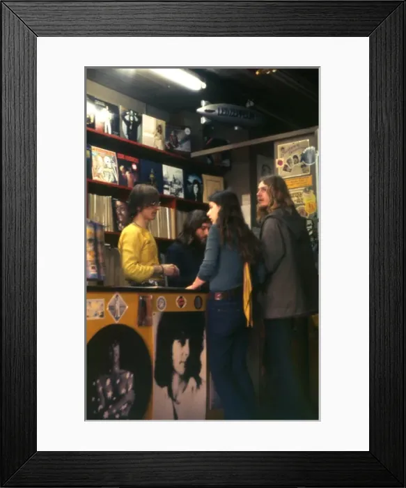 Framed Print : Record Shop - Tottenham Court Road, London Framed Print : Record Shop - Tottenham Court Road, London