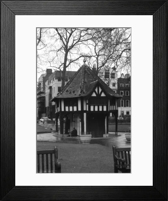 Framed Print : Soho Square Gardens, London - gardeners hut Framed Print : Soho Square Gardens, London - gardeners hut