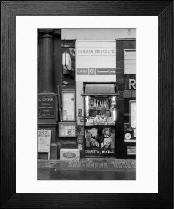 Framed Print : Soho, London - Denman Street - Denman Kiosks Framed Print : Soho, London - Denman Street - Denman Kiosks