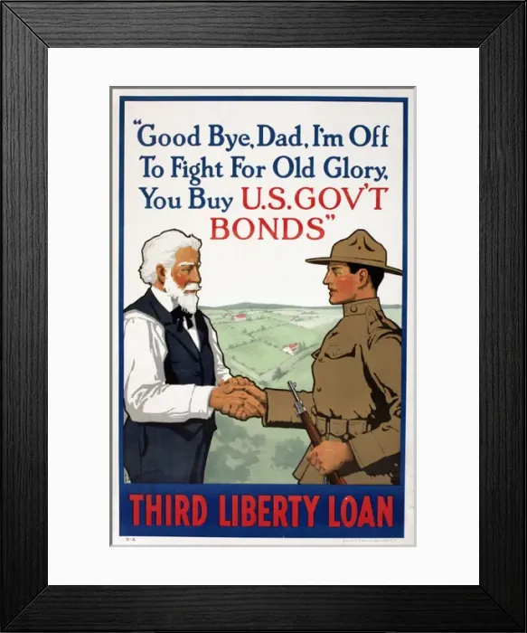 Framed Print : WW1 poster, Third Liberty Loan Framed Print : WW1 poster, Third Liberty Loan
