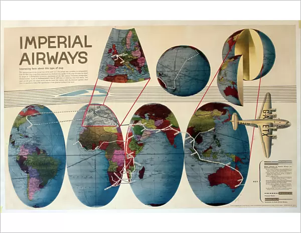 Route map, Imperial Airways
