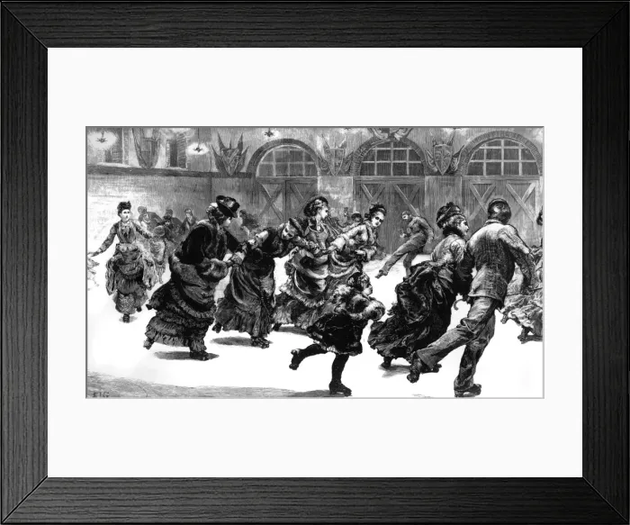 Framed Print : Roller skating rink at Princes Ground, Brompton Framed Print : Roller skating rink at Princes Ground, Brompton