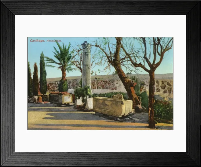 Framed Print : Carthage, Tunisia - Archaeological Objects from Excavations Framed Print : Carthage, Tunisia - Archaeological Objects from Excavations