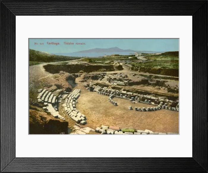 Framed Print : Carthage, Tunisia - Excavation of the Roman Theatre Framed Print : Carthage, Tunisia - Excavation of the Roman Theatre