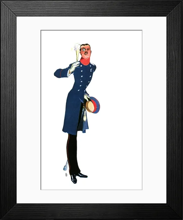 Framed Print : A smart, rather foppish German Military Officer - 1900s Framed Print : A smart, rather foppish German Military Officer - 1900s