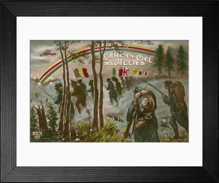 Framed Print : The Rainbow Alliance of Allied forces during WW1 Framed Print : The Rainbow Alliance of Allied forces during WW1