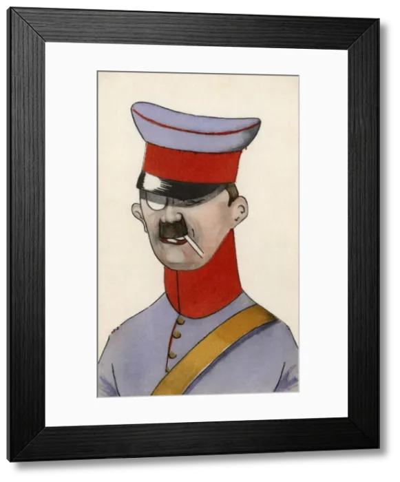 Framed Print : A smart, rather odd German Military Officer Framed Print : A smart, rather odd German Military Officer