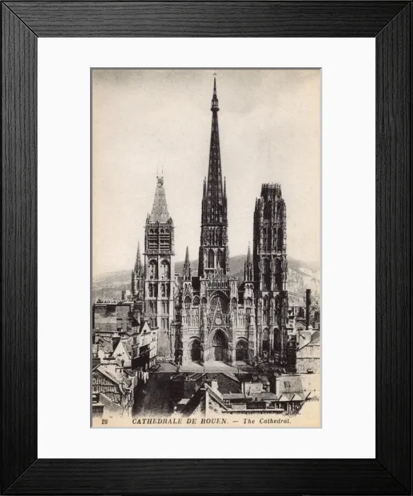 Framed Print : Rouen Cathedral, France Framed Print : Rouen Cathedral, France