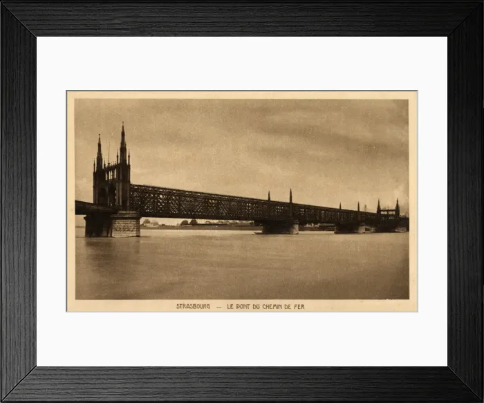 Framed Print : Strasbourg, France - The Railway Bridge Framed Print : Strasbourg, France - The Railway Bridge