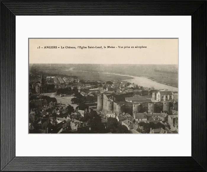 Framed Print : Angers, France - Aerial View Framed Print : Angers, France - Aerial View