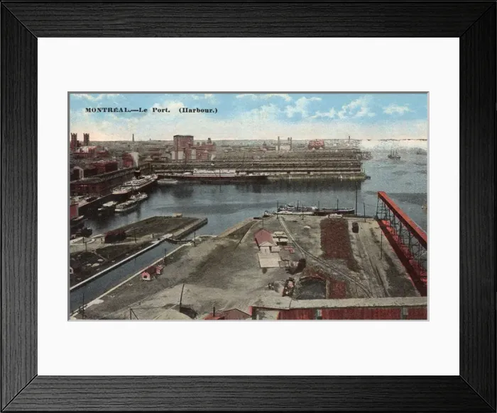 Framed Print : The Harbour / Port - Montreal, Canada Framed Print : The Harbour / Port - Montreal, Canada