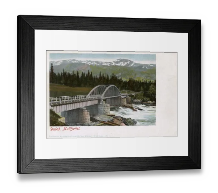 Framed Print : Dufed Bridge - Mullfjellet, Sweden Framed Print : Dufed Bridge - Mullfjellet, Sweden