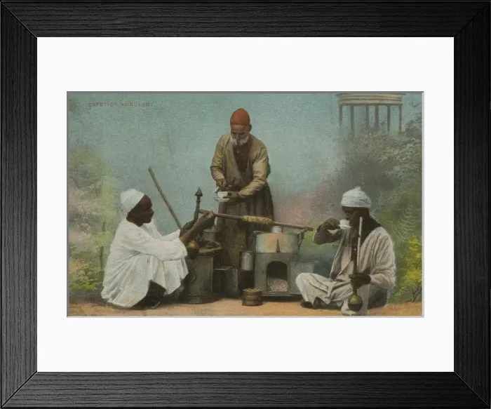 Framed Print : Cairo, Egypt - Mobile Coffee seller Framed Print : Cairo, Egypt - Mobile Coffee seller