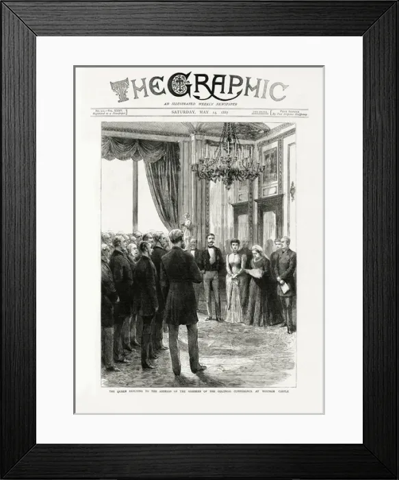 Framed Print : The Queen replying to the members of the Colonial Conference Framed Print : The Queen replying to the members of the Colonial Conference