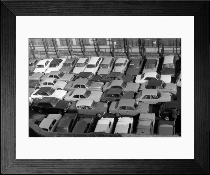 Framed Print : Soho, London - Newport Place car park Framed Print : Soho, London - Newport Place car park