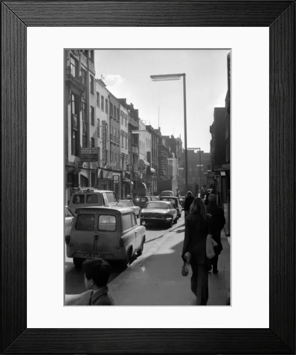 Framed Print : Soho, London - Old Compton Street W1 Framed Print : Soho, London - Old Compton Street W1