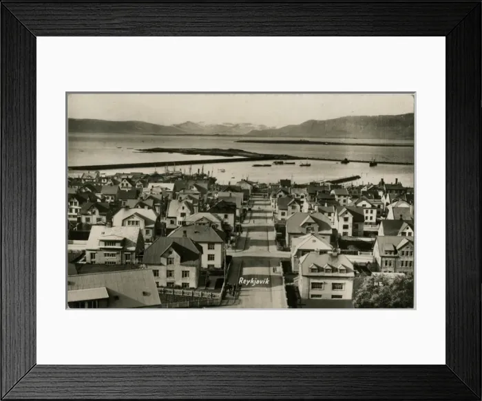 Framed Print : Reykjavik - Iceland - Panoramic View Framed Print : Reykjavik - Iceland - Panoramic View