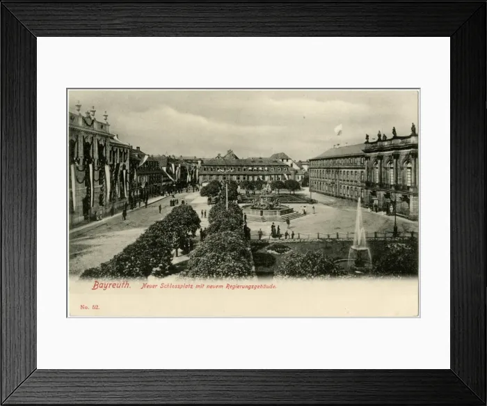 Framed Print : Bayreuth, Northern Bavaria, Germany - New Castle Square Framed Print : Bayreuth, Northern Bavaria, Germany - New Castle Square