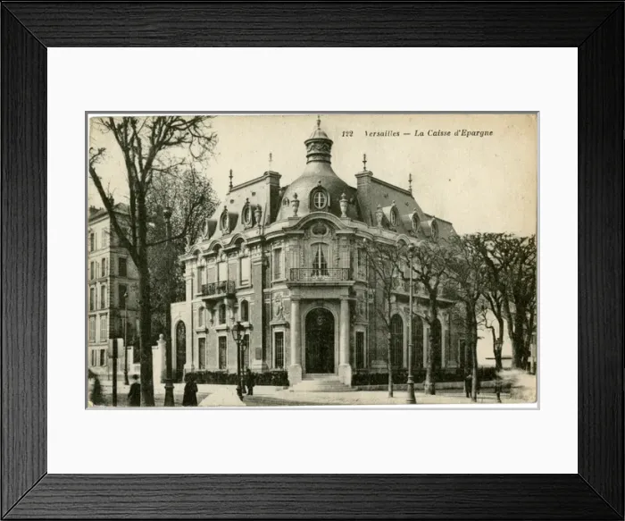 Framed Print : Savings Bank - Versailles, France Framed Print : Savings Bank - Versailles, France