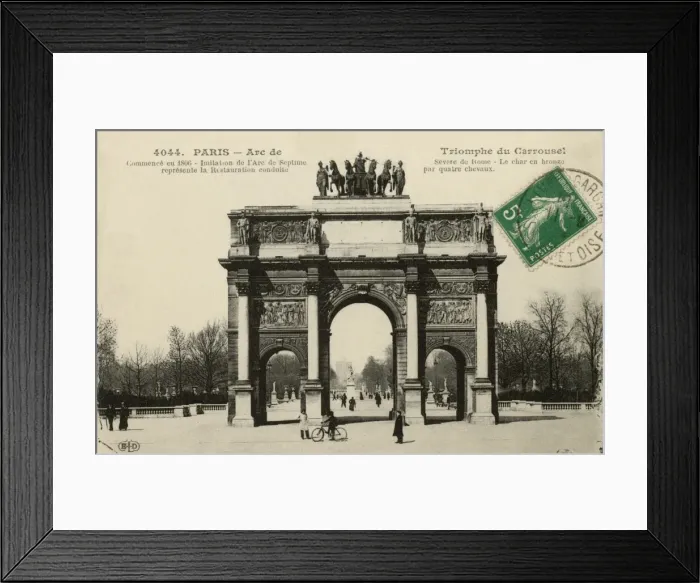 Framed Print : Arc de Triomphe de Carrousel, Paris, France Framed Print : Arc de Triomphe de Carrousel, Paris, France