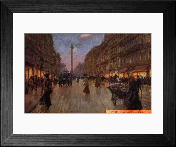 Framed Print : La Rue de la Paix - Paris, France Framed Print : La Rue de la Paix - Paris, France