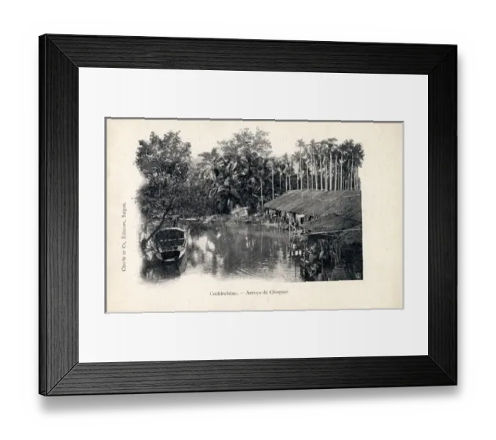 Framed Print : Riverside dwellings - Cho Quan Creek, Saigon, Vietnam Framed Print : Riverside dwellings - Cho Quan Creek, Saigon, Vietnam