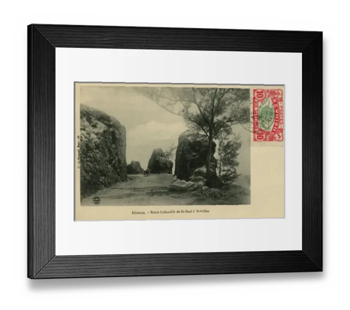 Framed Print : Colonial Road - Island of Reunion - Indian Ocean Framed Print : Colonial Road - Island of Reunion - Indian Ocean