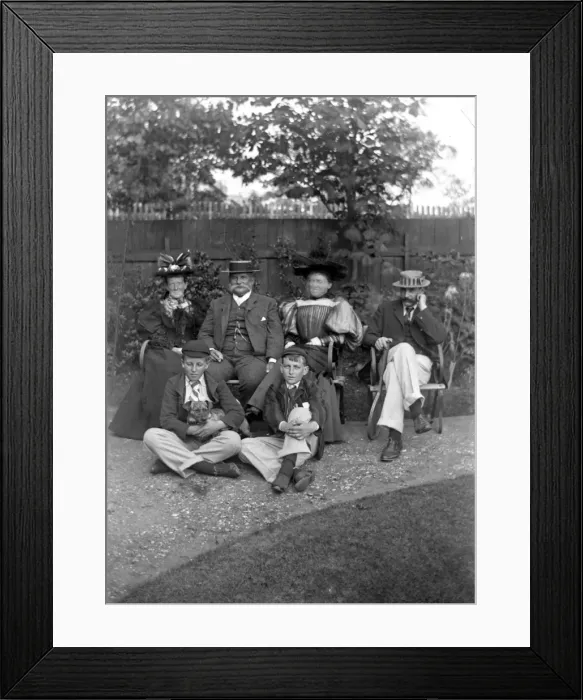 Framed Print : Victorian family group Framed Print : Victorian family group